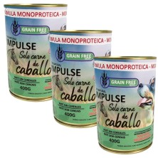 Lata Paté Impulse Caballo 97% | Alimento Húmedo Monoproteico e Hipoalergénico 400g