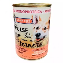 Lata Paté Impulse Ternera 97% | Alimento Húmedo Monoproteico e Hipoalergénico 400g