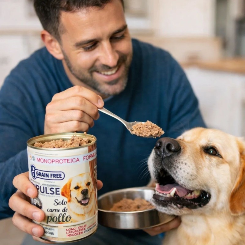 Lata Paté Impulse Pollo 97% | Alimento Húmedo Monoproteico e Hipoalergénico 400g
