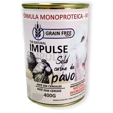 Impulse Pavo 97% Carne | Comida Húmeda Monoprotéica Perros