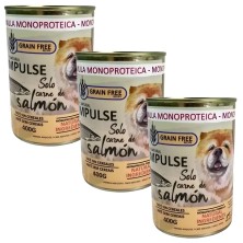 Impulse Salmón 97% | Comida Húmeda Monoprotéica para Perros