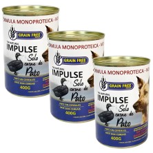Impulse Pato 97% | Comida Húmeda Monoprotéica y Sin Cereales