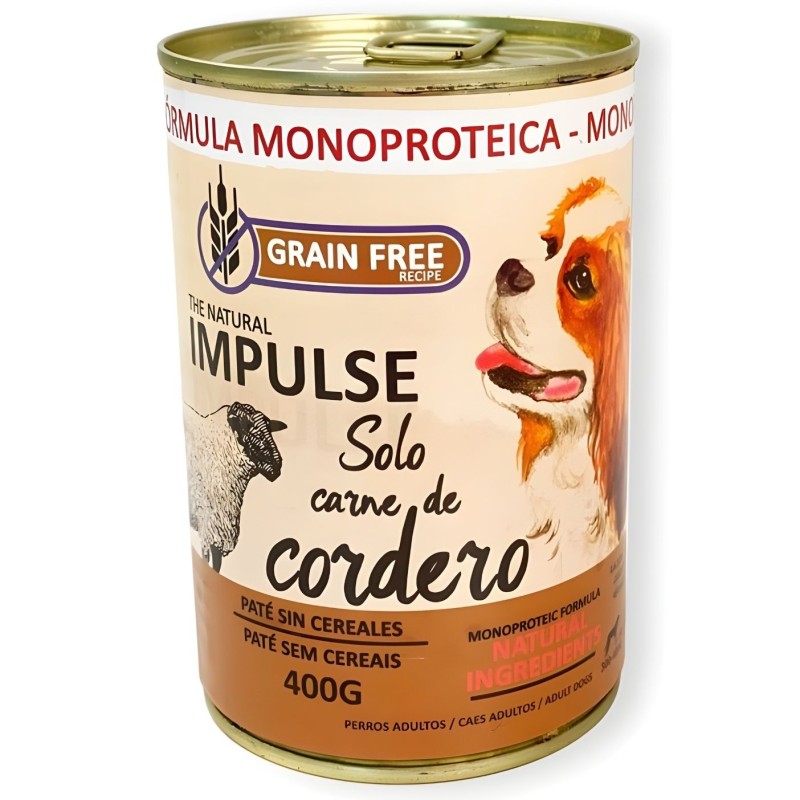 Impulse Cordero 97% | Comida Húmeda Monoprotéica para Perros