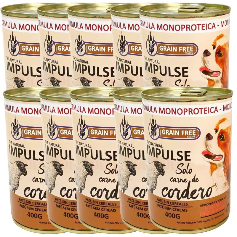 Impulse Cordero 97% | Comida Húmeda Monoprotéica para Perros
