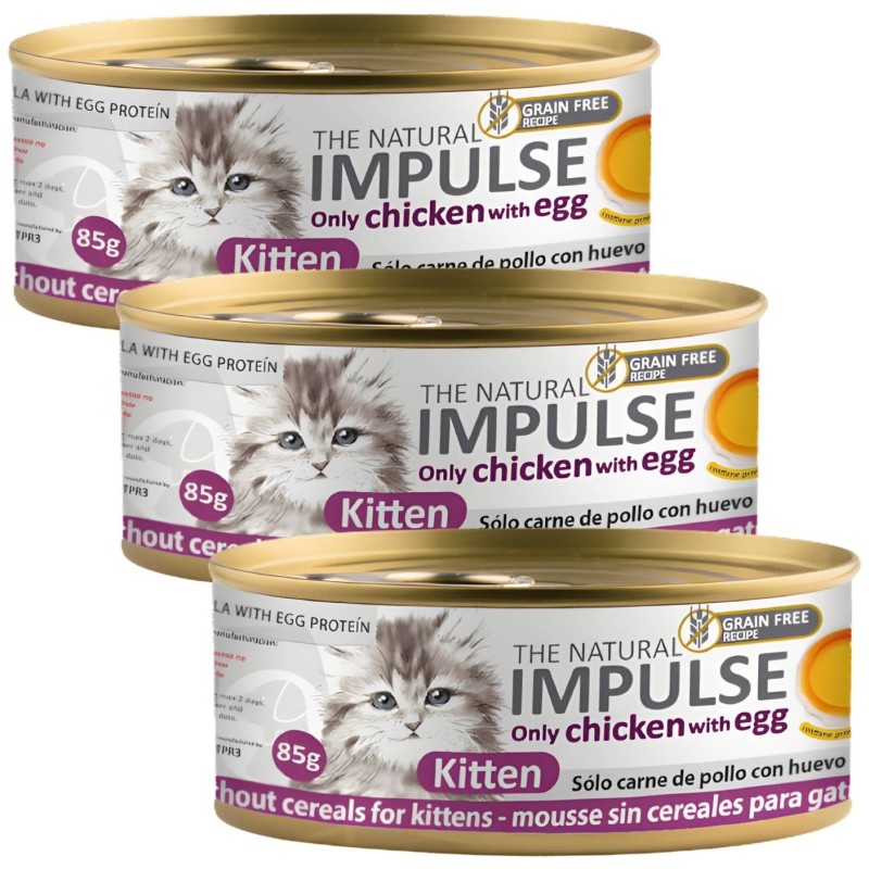 Impulse Kitten Pollo 85g | Comida Húmeda Monoproteica Gatitos