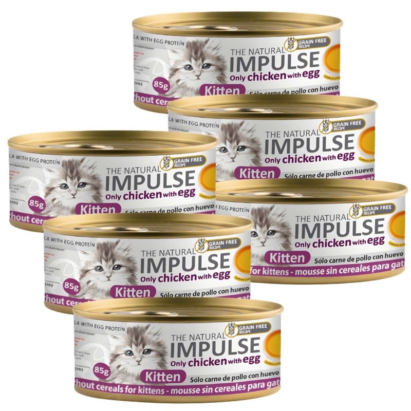 Impulse Kitten Pollo 85g | Comida Húmeda Monoproteica Gatitos