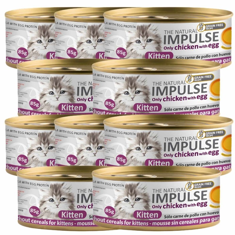 Impulse Kitten Pollo 85g | Comida Húmeda Monoproteica Gatitos