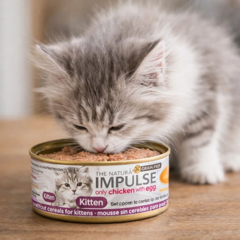 Impulse Kitten Pollo 85g | Comida Húmeda Monoproteica Gatitos