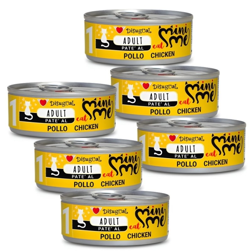 Disugual Mini-me Adulto Pollo 85g | Comida Húmeda Natural Gatos