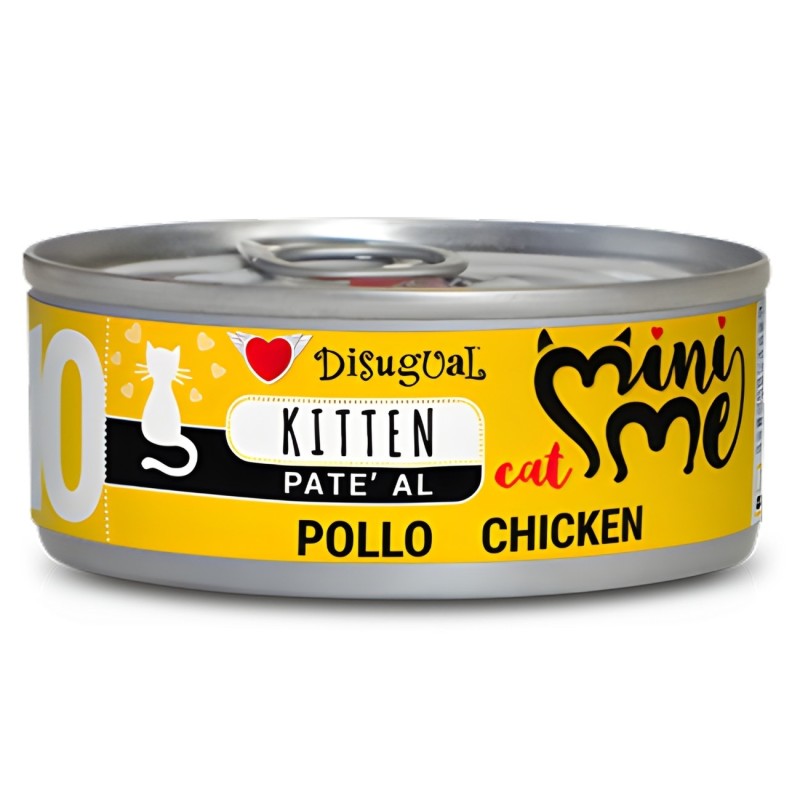 Disugual Mini-me Kitten 10 Pollo 85g | Comida Húmeda Gatitos