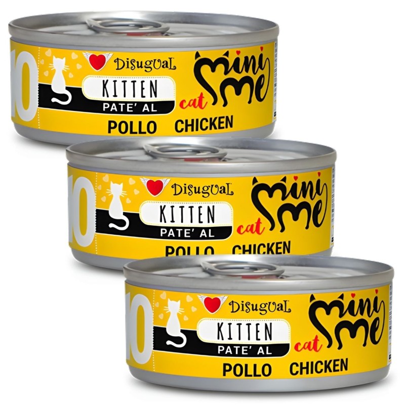 Disugual Mini-me Kitten 10 Pollo 85g | Comida Húmeda Gatitos
