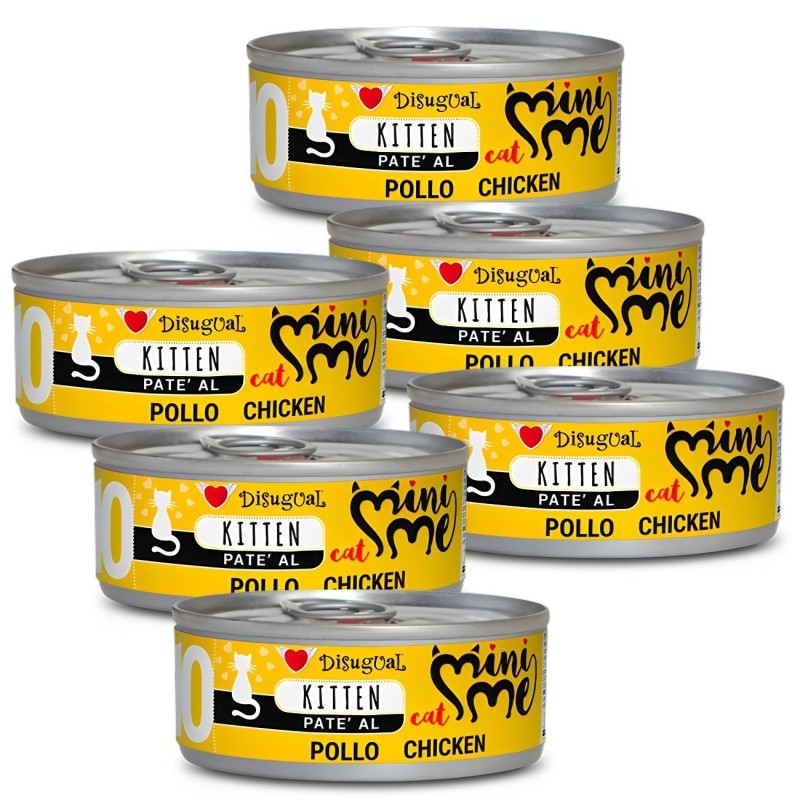 Disugual Mini-me Kitten 10 Pollo 85g | Comida Húmeda Gatitos