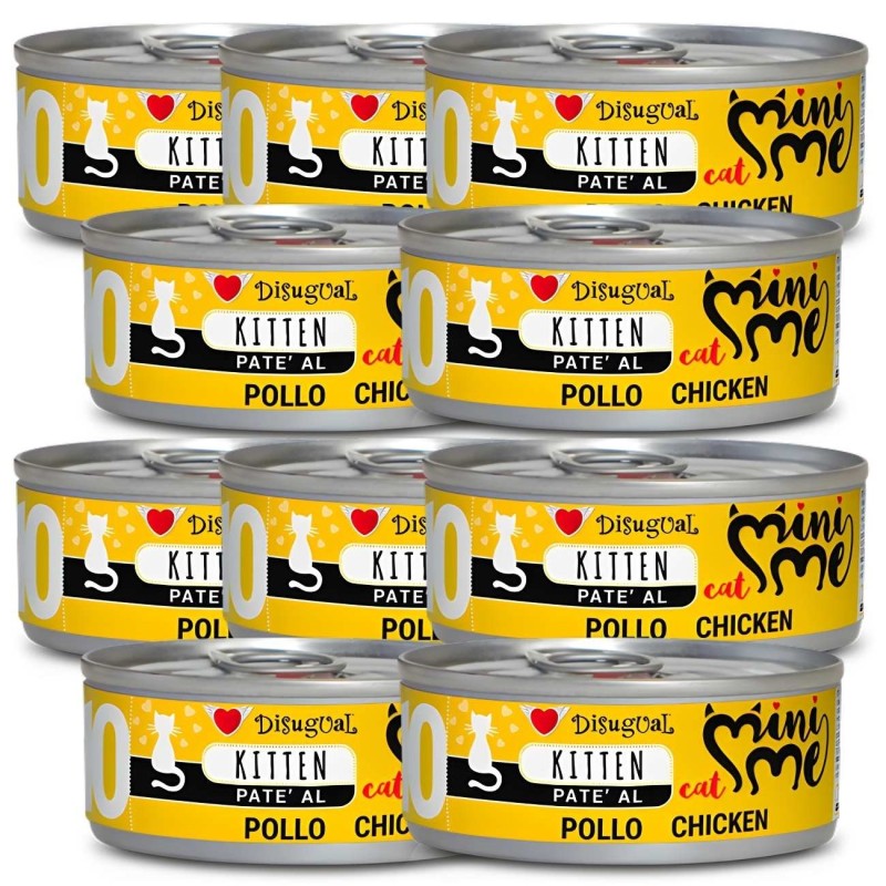 Disugual Mini-me Kitten 10 Pollo 85g | Comida Húmeda Gatitos