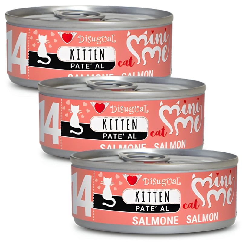 Disugual Mini-me Kitten 14 Salmón 85g | Comida Húmeda Gatitos