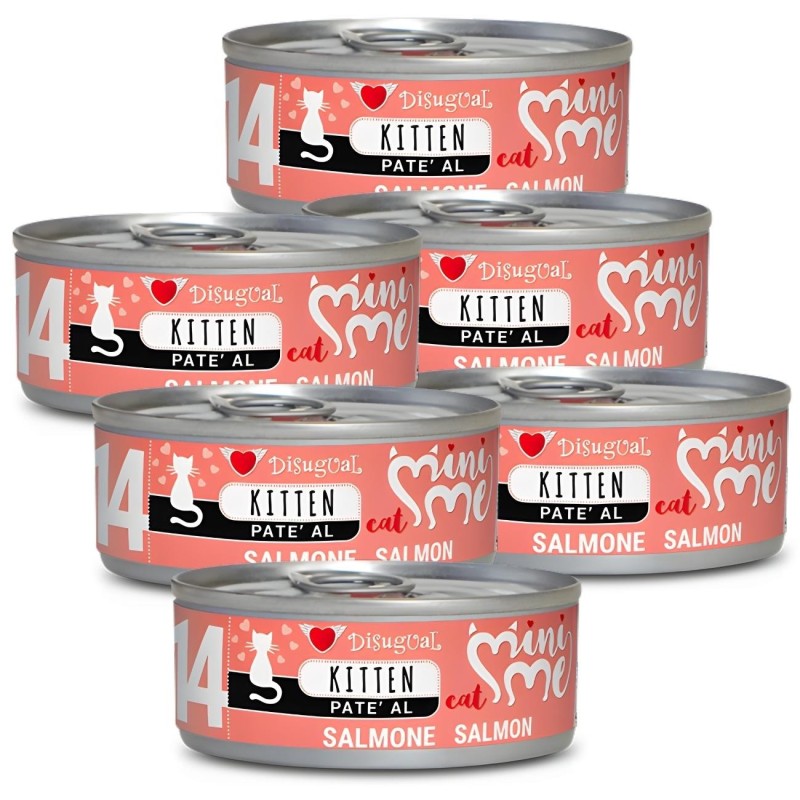 Disugual Mini-me Kitten 14 Salmón 85g | Comida Húmeda Gatitos
