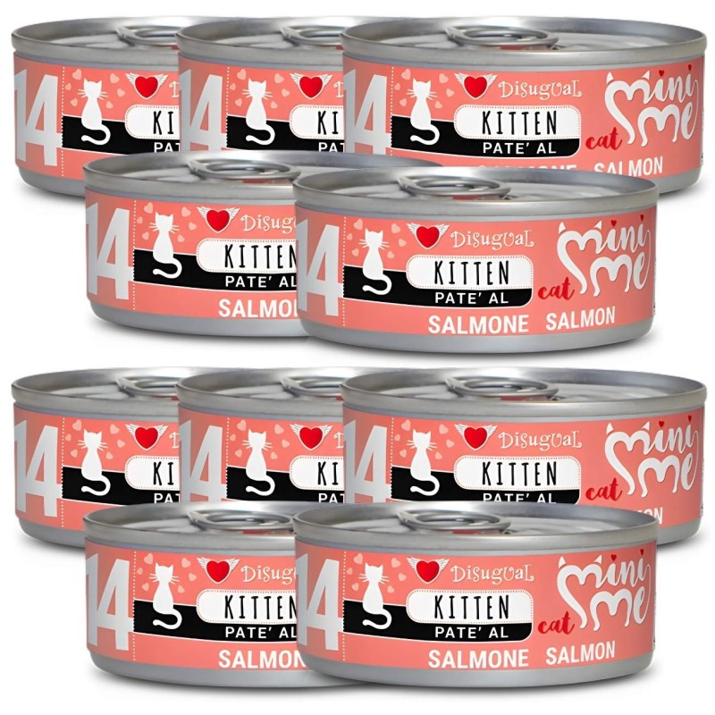 Disugual Mini-me Kitten 14 Salmón 85g | Comida Húmeda Gatitos
