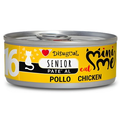 Disugual Mini-me Senior 16 Pollo 85g | Comida Húmeda Gatos Senior