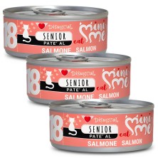 Disugual Mini-me Senior 18 Salmón 85g | Comida Húmeda Gatos +7 años