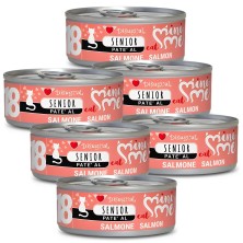 Disugual Mini-me Senior 18 Salmón 85g | Comida Húmeda Gatos +7 años