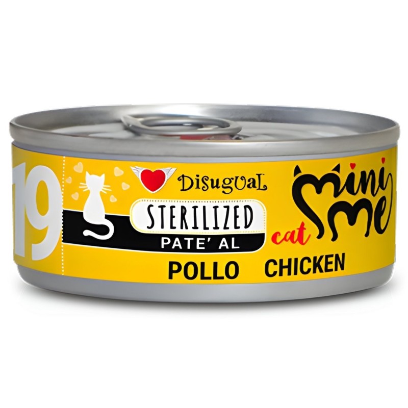 Disugual Mini-me Sterilized 19 Pollo 85g | Comida Gatos Esterilizados