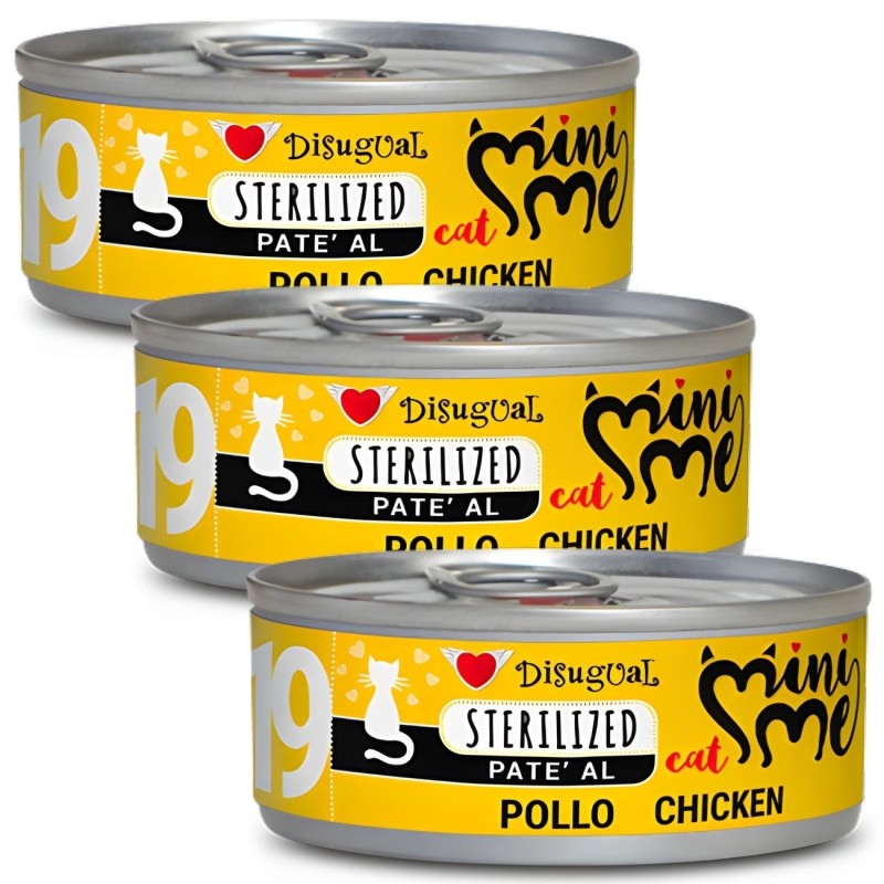 Disugual Mini-me Sterilized 19 Pollo 85g | Comida Gatos Esterilizados