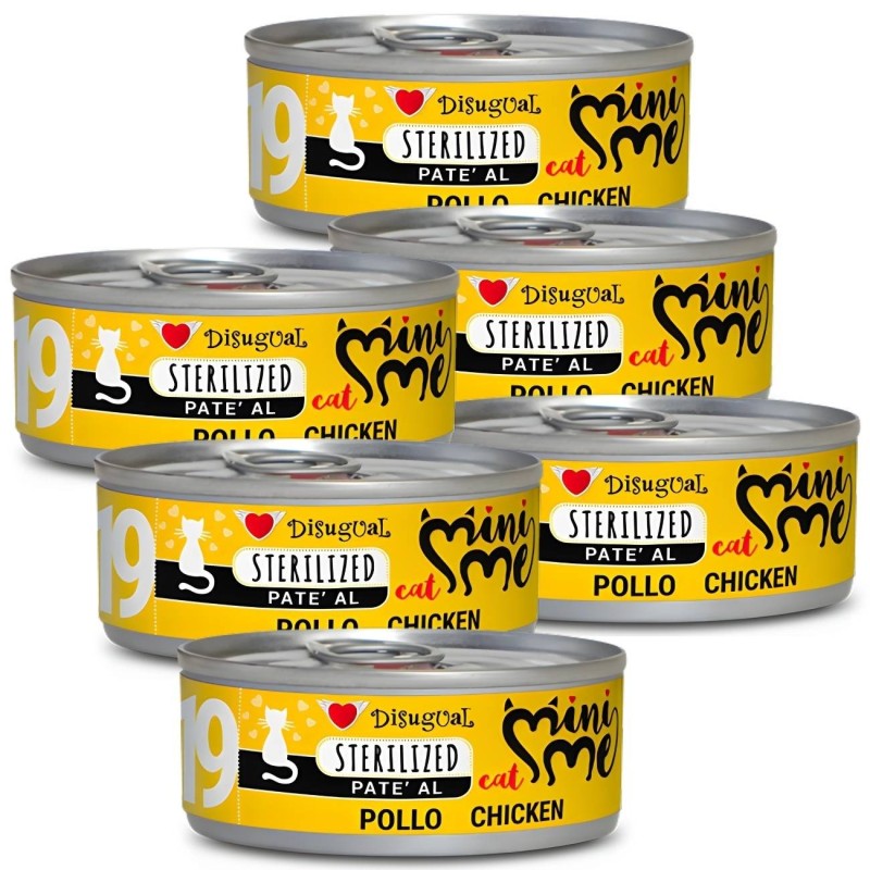 Disugual Mini-me Sterilized 19 Pollo 85g | Comida Gatos Esterilizados