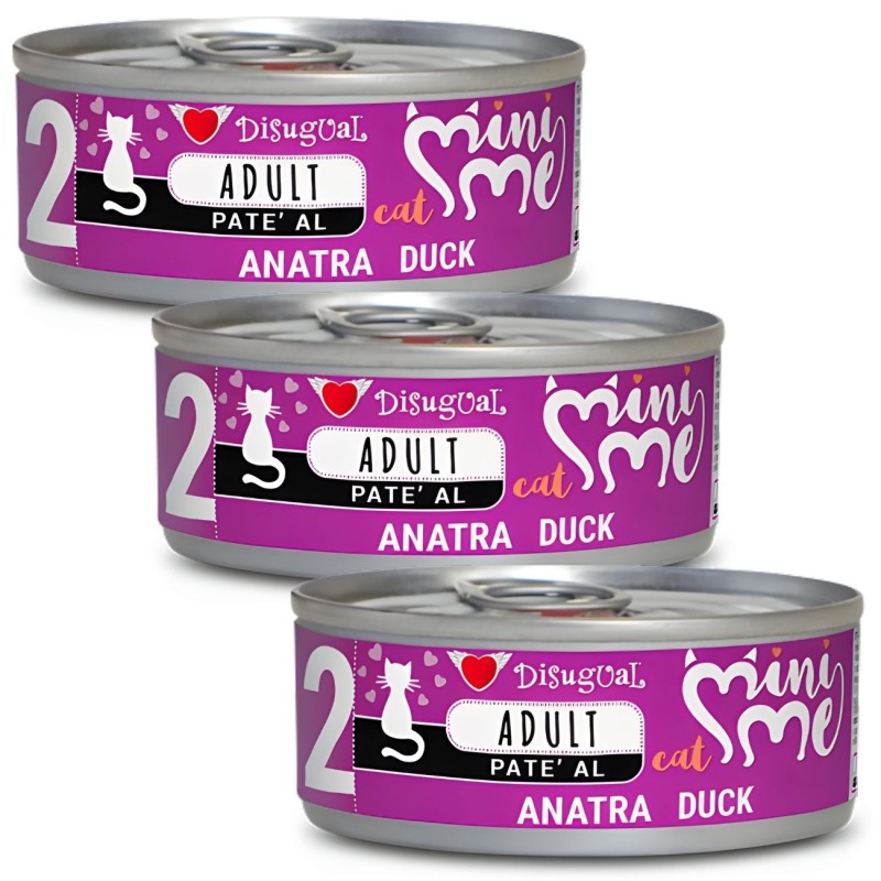 Disugual Mini-me Adulto 2 Pato 85g | Comida Húmeda Natural