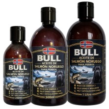 Bull Aceite de Salmón Noruego para Perros y Gatos | 250ml, 500ml y 1L