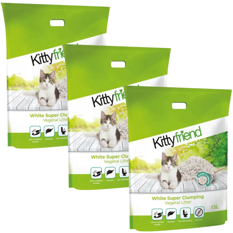 Arena Tofu KittyFriend 15 L | Control de Olores y Sin Polvo