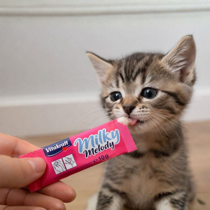 Snack Líquido Vitakraft Cat Milky Melody | Crema de Leche para Gatos