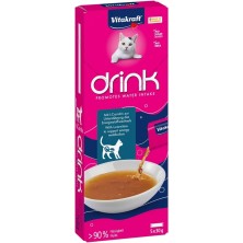 Snack Líquido Vitakraft Vita Drink Gatos | Bebida Hidratante con L-Carnitina