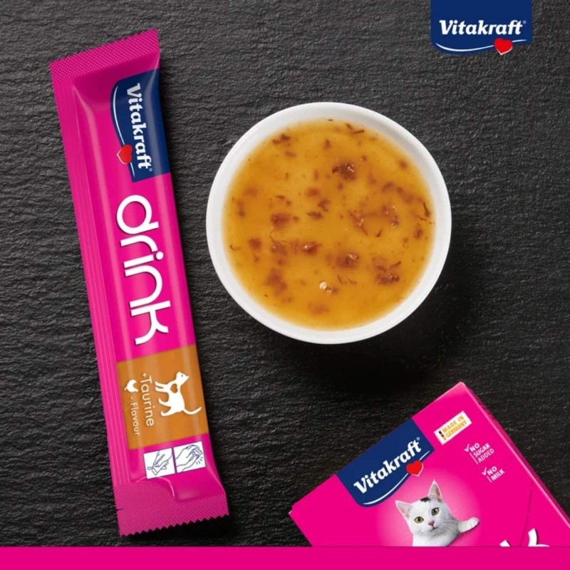 Snack Líquido Vitakraft Cat Drink Gatos | Bebida Hidratante con Taurina