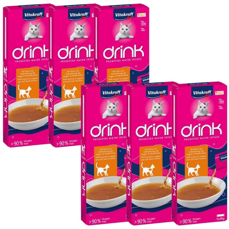 Snack Líquido Vitakraft Cat Drink Gatos | Bebida Hidratante con Taurina