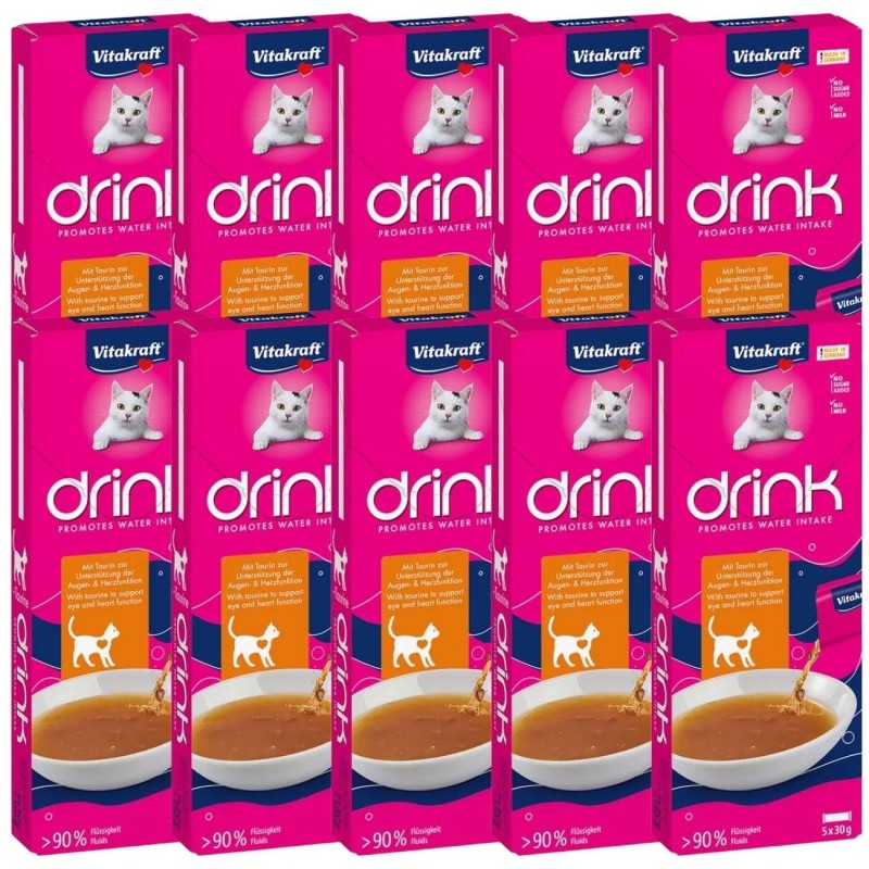 Snack Líquido Vitakraft Cat Drink Gatos | Bebida Hidratante con Taurina