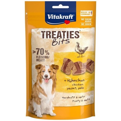 Vitakraft Treaties Bits de Pollo 120g | Premios Sabrosos para Perros