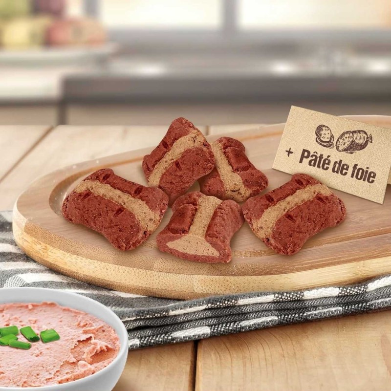 Vitakraft Treaties Bits con Paté de Hígado 120g | Premios Jugosos para Perros