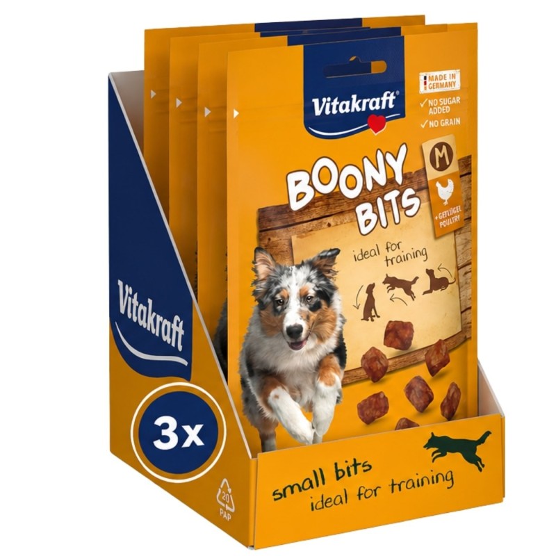 Vitakraft Boony Bits Talla M 120g | Premios Blandos para Perros Medianos