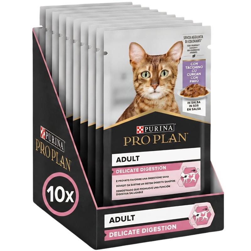 Purina Pro Plan Delicate Pavo en Salsa 85g | Alimento Gatos Digestión Sensible