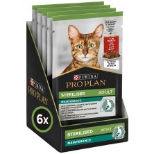 Purina Pro Plan Sterilised Buey en Salsa 85g | Alimento para Gatos Esterilizados