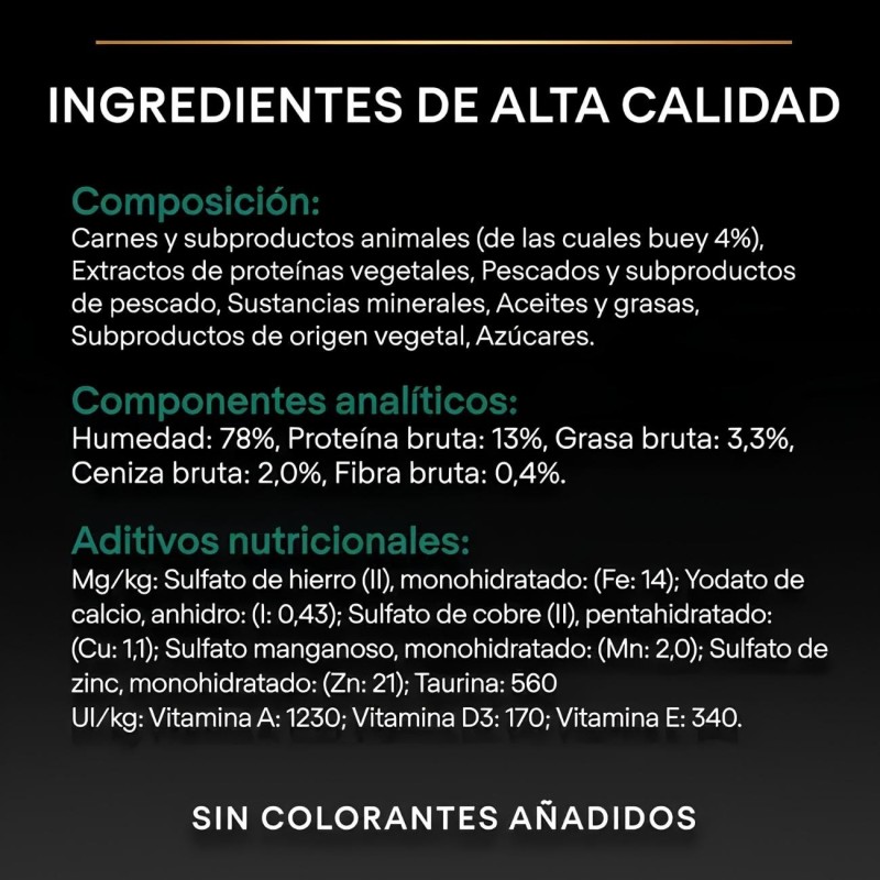 Purina Pro Plan Sterilised Buey en Salsa 85g | Alimento para Gatos Esterilizados