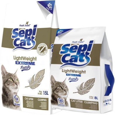 Sepicat Lightweight Extreme Fresh 8L y 15L | Arena para Gatos