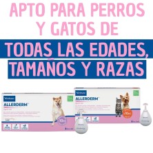 Virbac Allerderm Spot-On | Pipetas para la Piel de Perros y Gatos