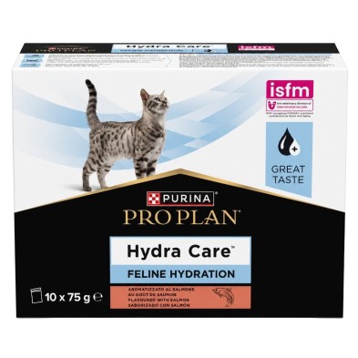 Purina Pro Plan Hydra Care Gatos Salmón Caja 10x75g | Suplemento Hidratación
