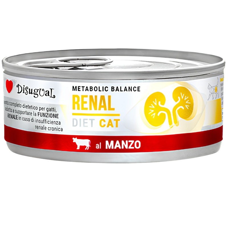 Disugual Metabolic Diet Cat Renal Buey 85g | Latas 1, 3, 6 y 10 uds