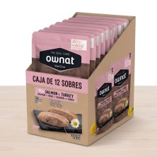 Caja 12x Sobres Ownat Wetline Gatitos Salmón y Pavo 85g | Sevilla