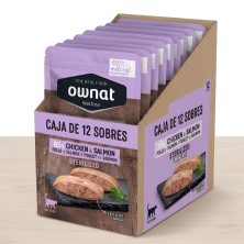 Caja 12x Sobres Ownat Wetline Gato Esterilizado Pollo y Salmón | Sevilla