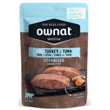 Caja 12x Sobres Ownat Wetline Gato Esterilizado Pavo y Atún | Sevilla