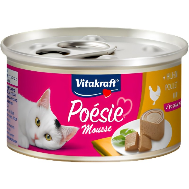 Vitakraft Poésie Mousse Pollo Gatos 85g | Packs 1 a 24 uds