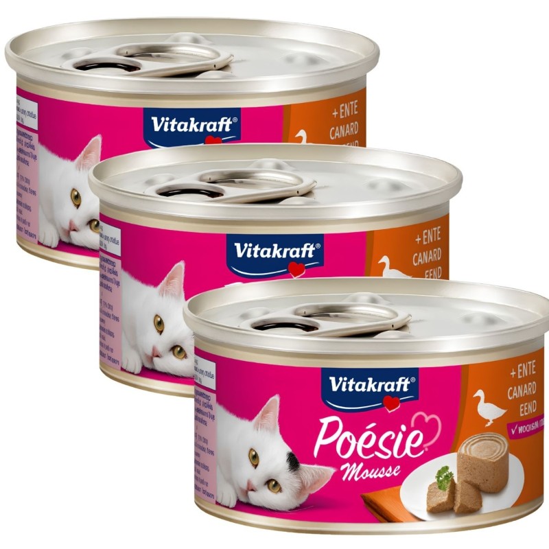 Vitakraft Poésie Mousse Pato Gatos 85g | Packs 1 a 24 uds