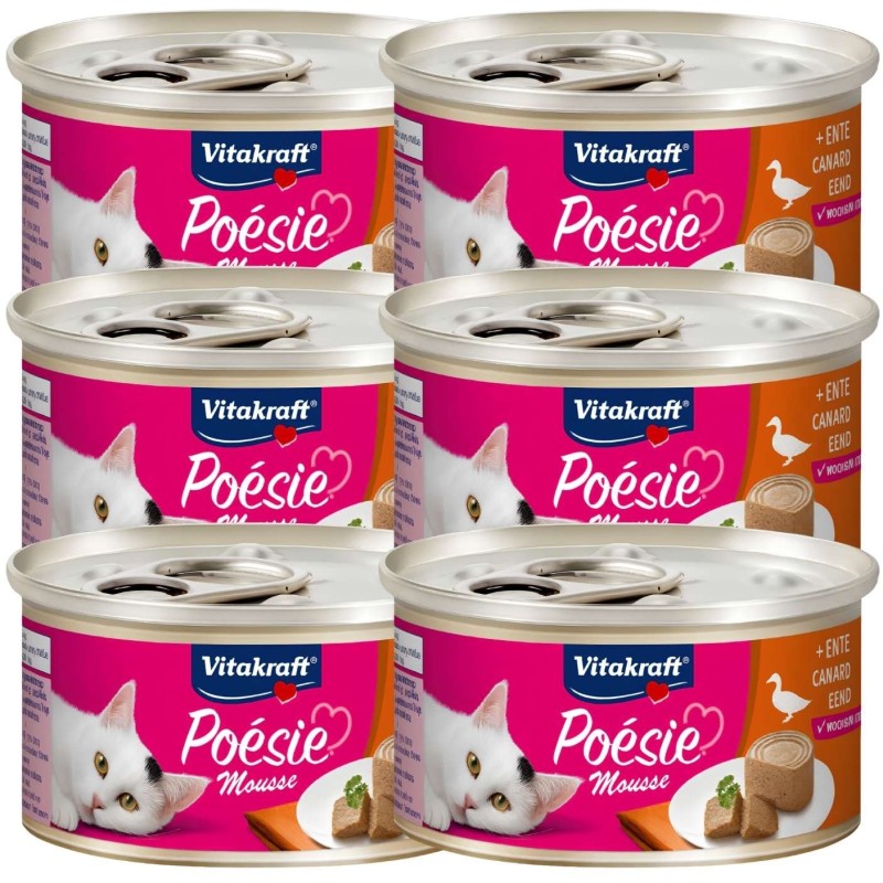 Vitakraft Poésie Mousse Pato Gatos 85g | Packs 1 a 24 uds